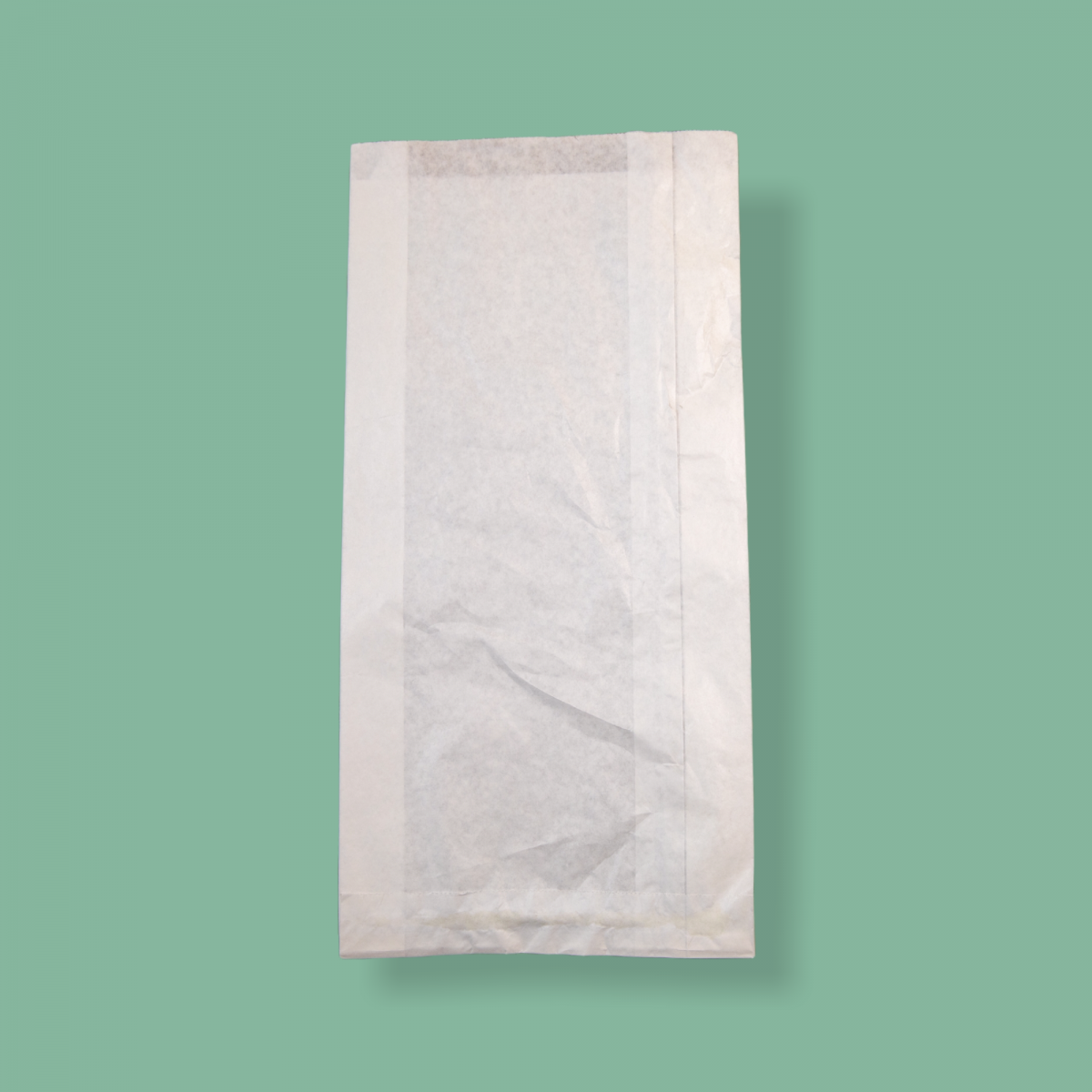 Éltalpas papírtasak nyomatlan 190+60×380 mm fehér