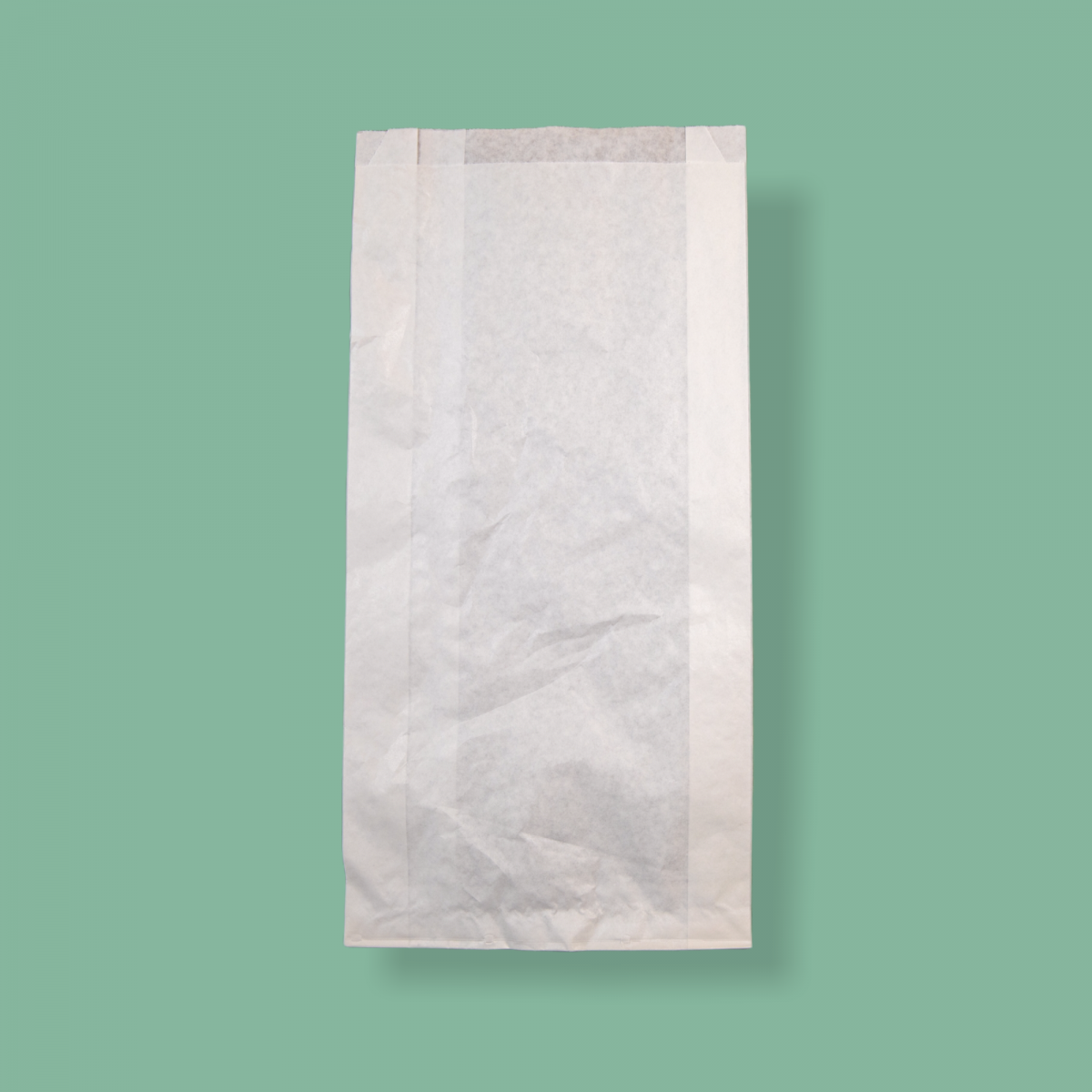 Éltalpas papírtasak nyomatlan 190+60×380 mm fehér