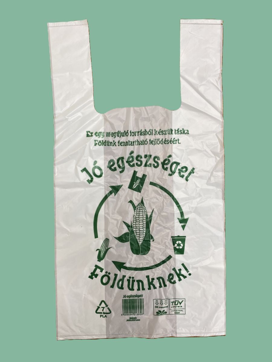 PLA ingvállas táska 265+2x70x500x0,018 mm