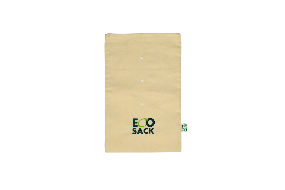 Ecosack patentos – bélelt vászon kenyeres zsák, Ecosack logóval