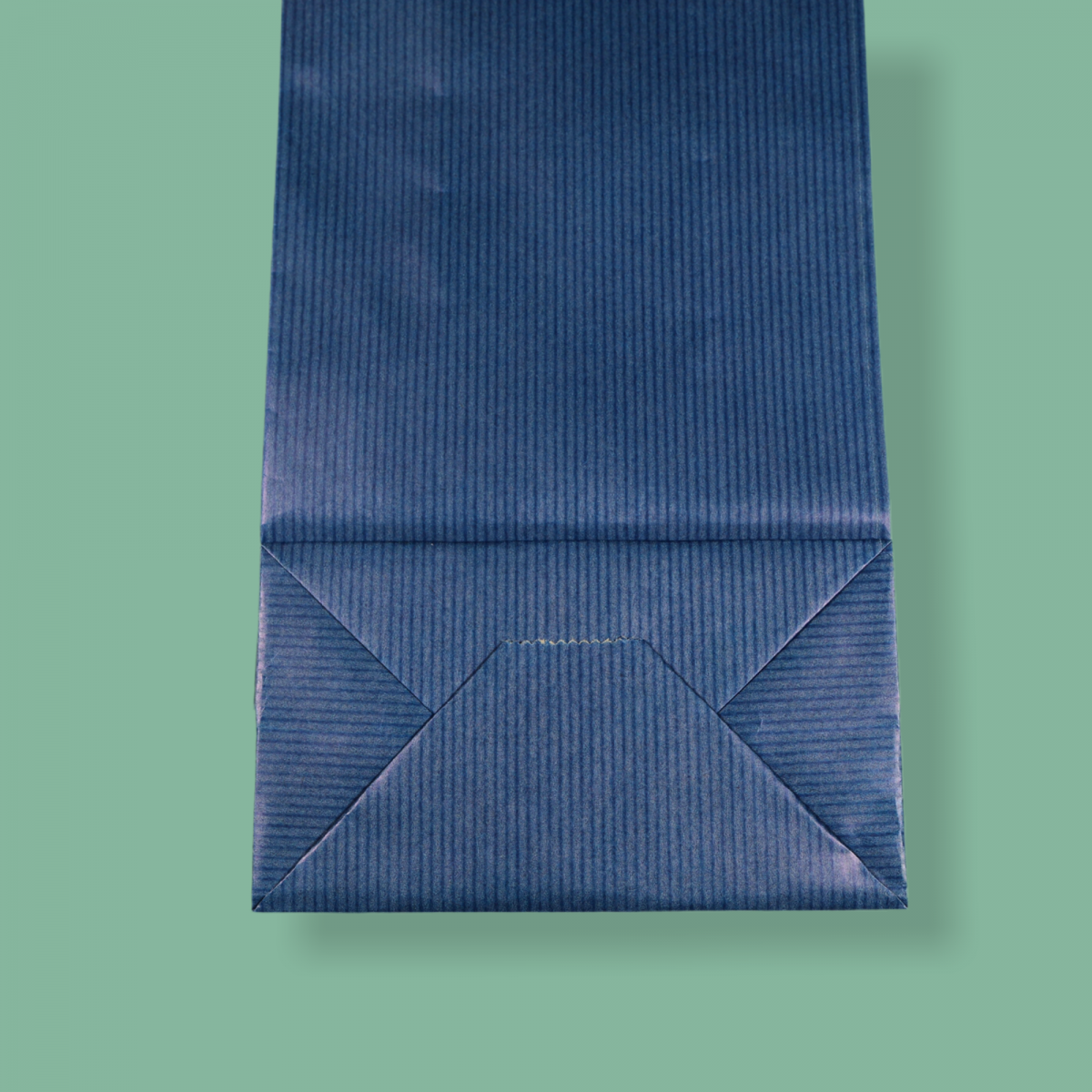 Sodrottfüles papírtáska 14x39x8 cm bordázott kék ITALTASAK A.