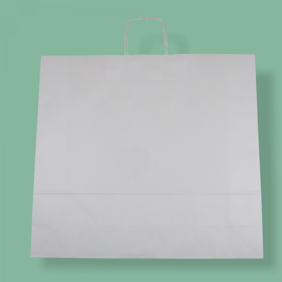 Sodrottfüles papírtáska 54x49+15 cm fehér